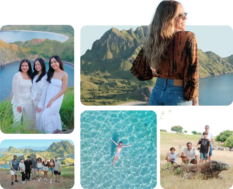 foto kolase tamu labuan bajo tour